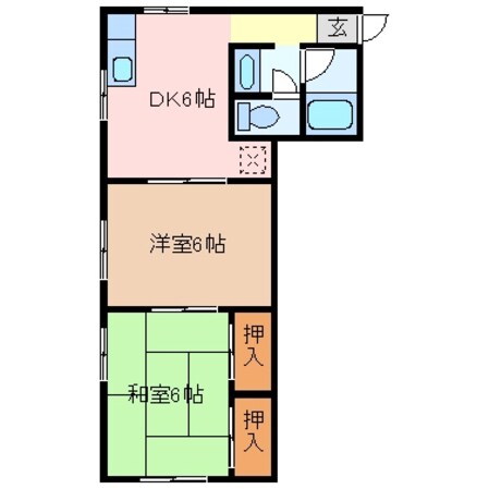 松阪駅 徒歩14分 2階の物件間取画像